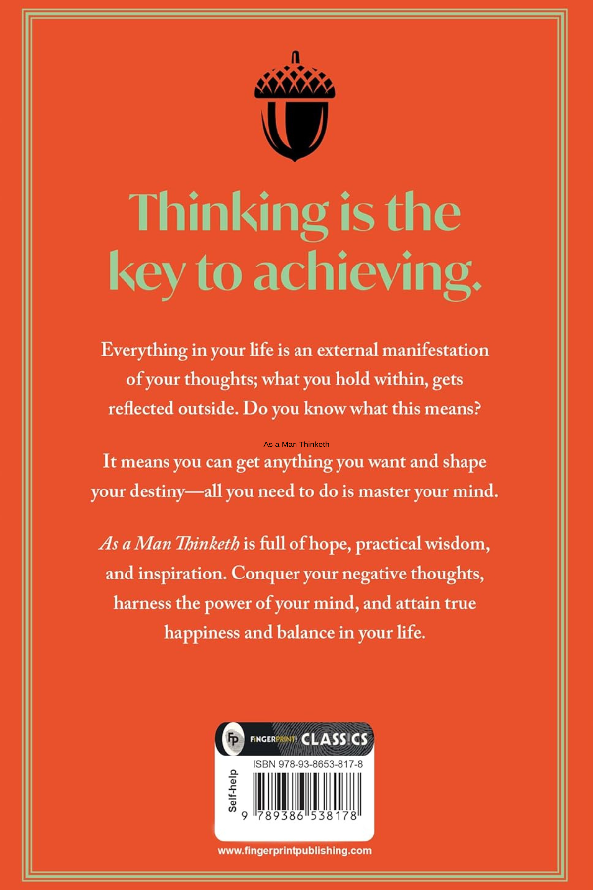 As a Man Thinketh