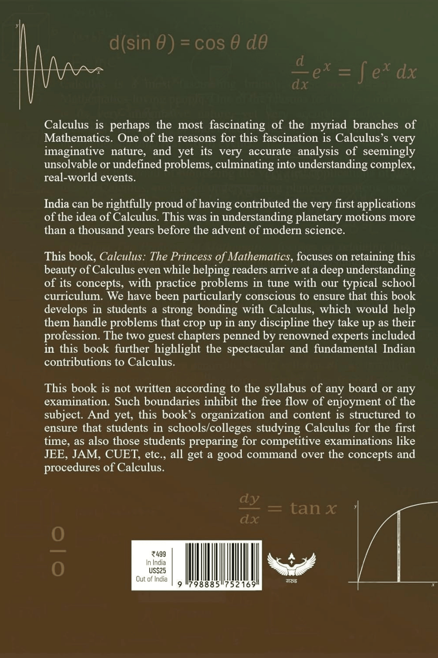 Calculus: The Princess of Mathematics Volume- 1