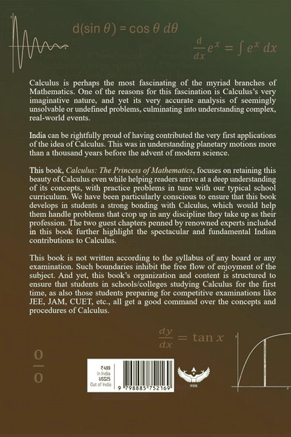 Calculus: The Princess of Mathematics Volume- 1
