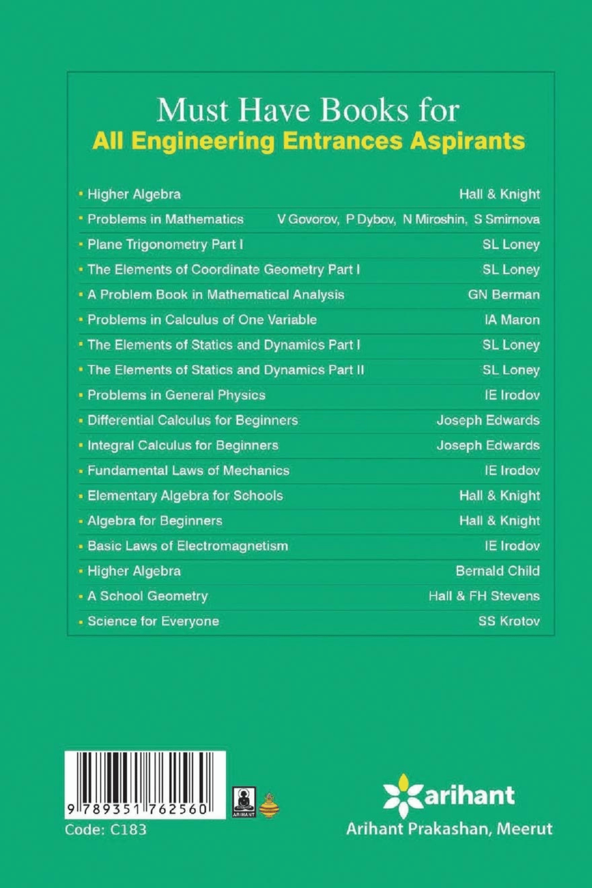 Problems In GENERAL PHYSICS (Old Edition)