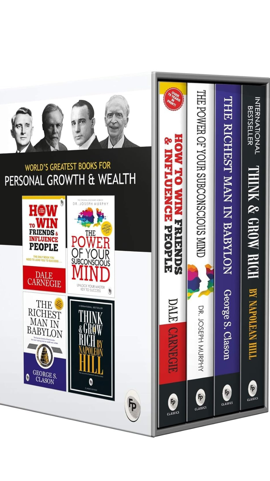 World’s Greatest Books For Personal Growth & Wealth (Set of 4 Books) : Perfect Motivational Gift Set