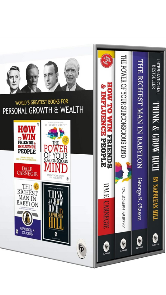 World’s Greatest Books For Personal Growth & Wealth (Set of 4 Books) : Perfect Motivational Gift Set