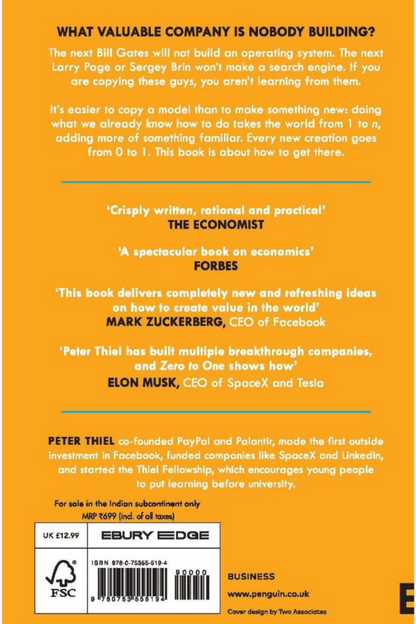 Zero to One: Notes on startups, or how to build the future